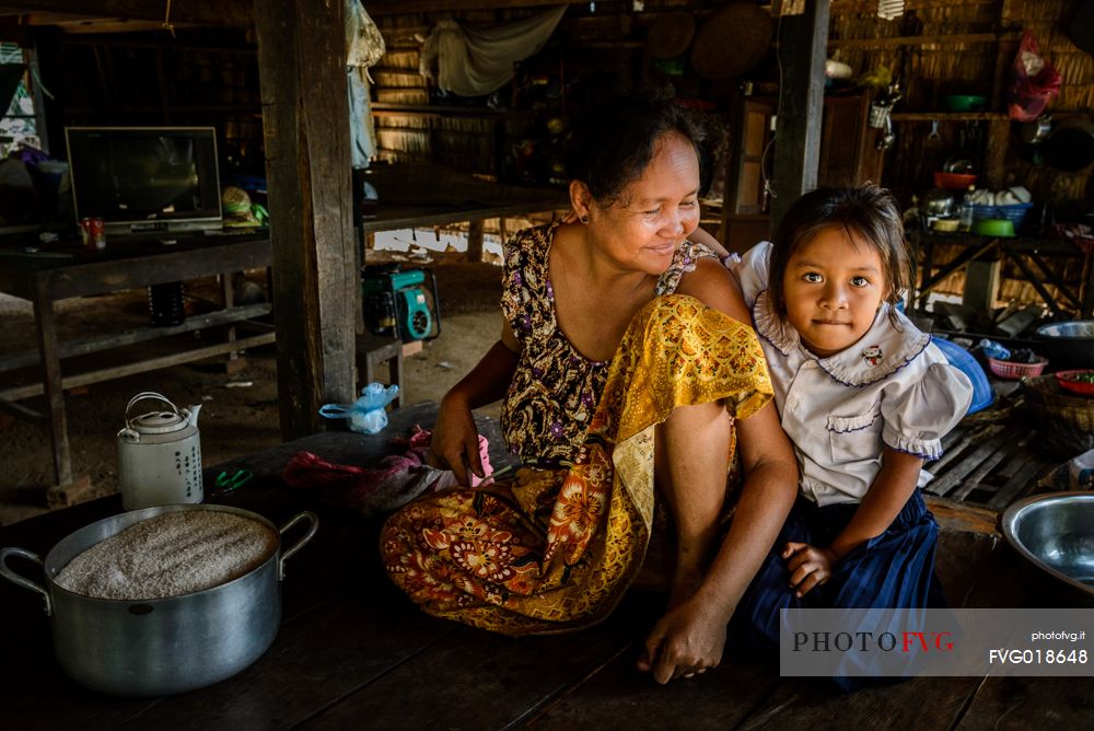 A typical cambodian family