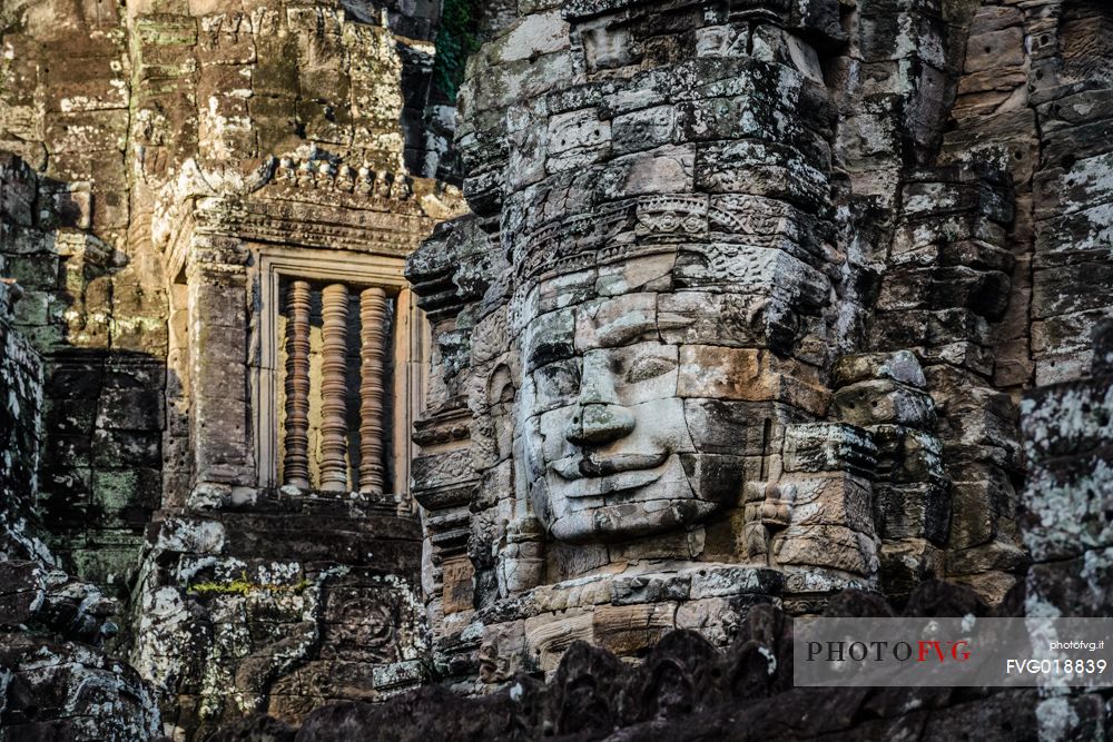 The faces of Bayon Temple