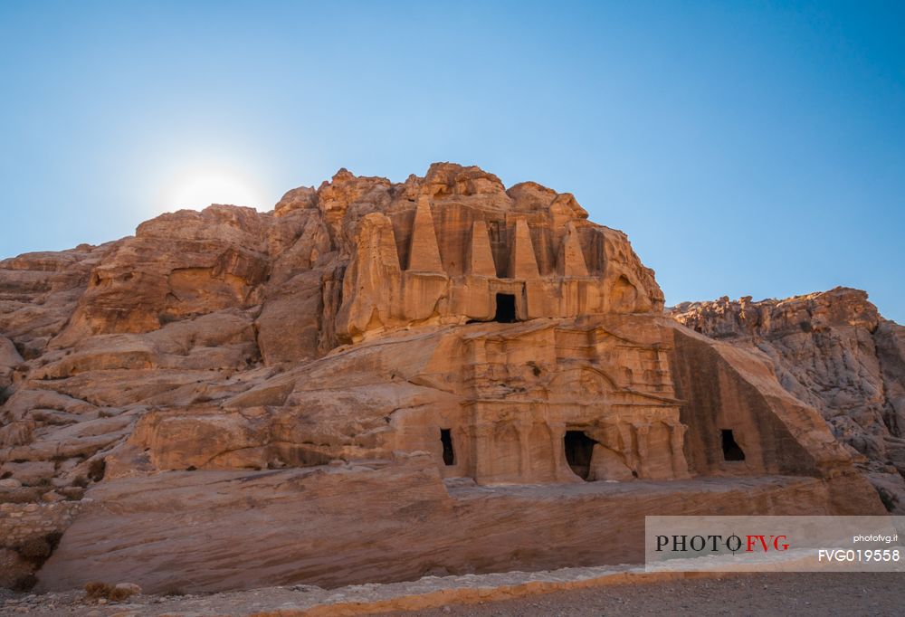 The ancient city of Petra at sunrise, Jordan