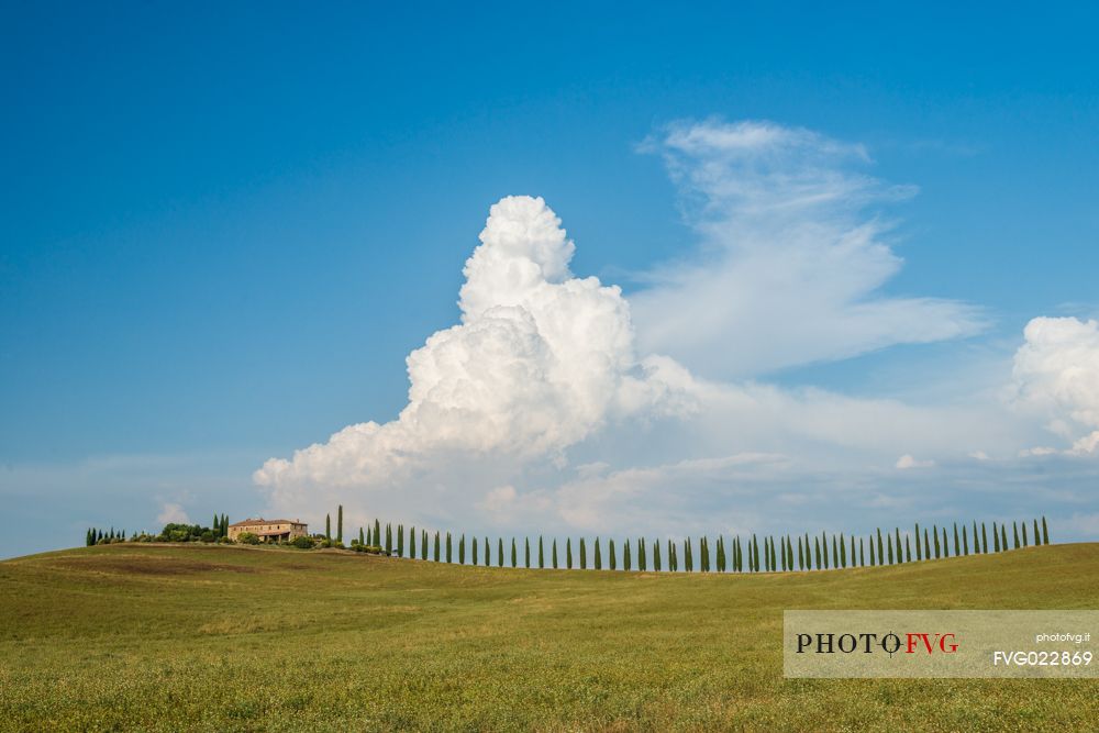 Typical landscape of Orcia valley, Italy