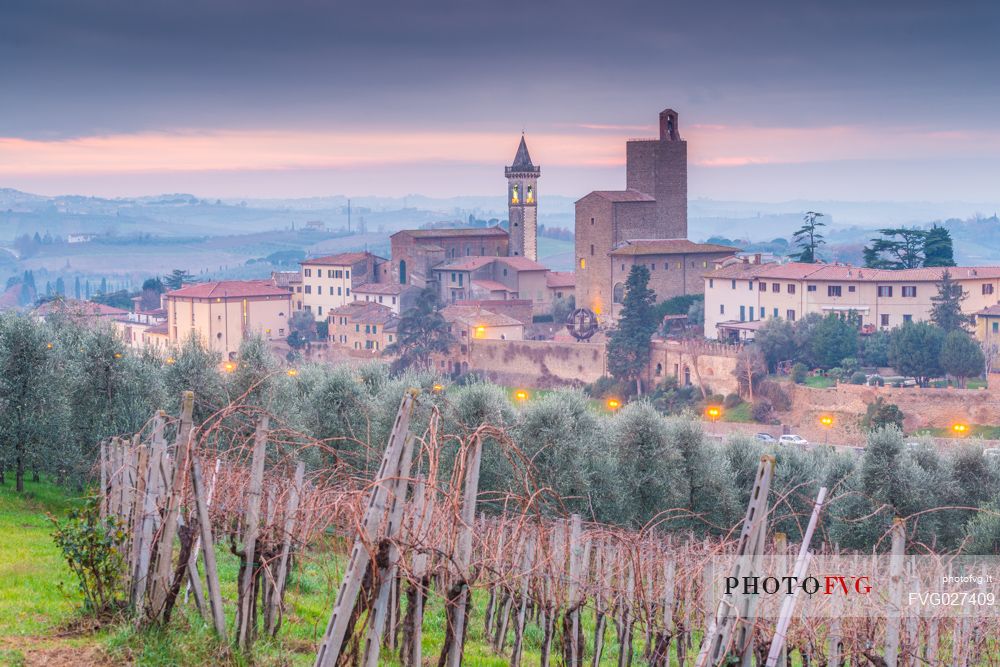 View of VInci, the birthplace of Leonardo da Vinci, Firenze, Tuscany, Italy