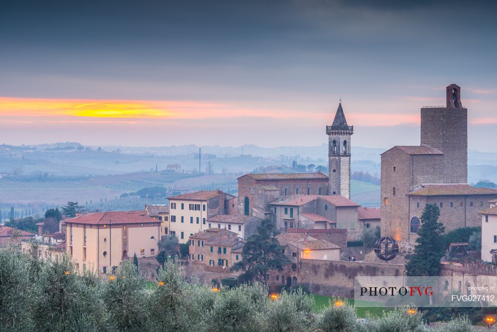 View of VInci, the birthplace of Leonardo da Vinci, Firenze, Tuscany, Italy