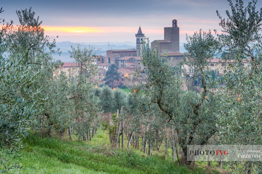 View of VInci, the birthplace of Leonardo da Vinci, Firenze, Tuscany, Italy