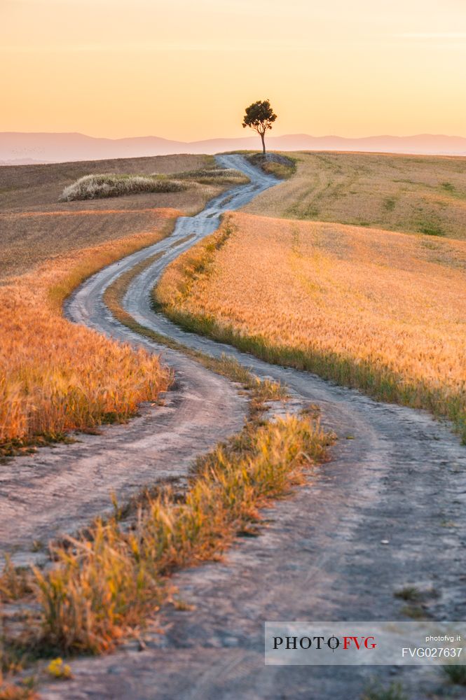 Crete Senesi landscapes, Orcia valley, Tuscany, Italy