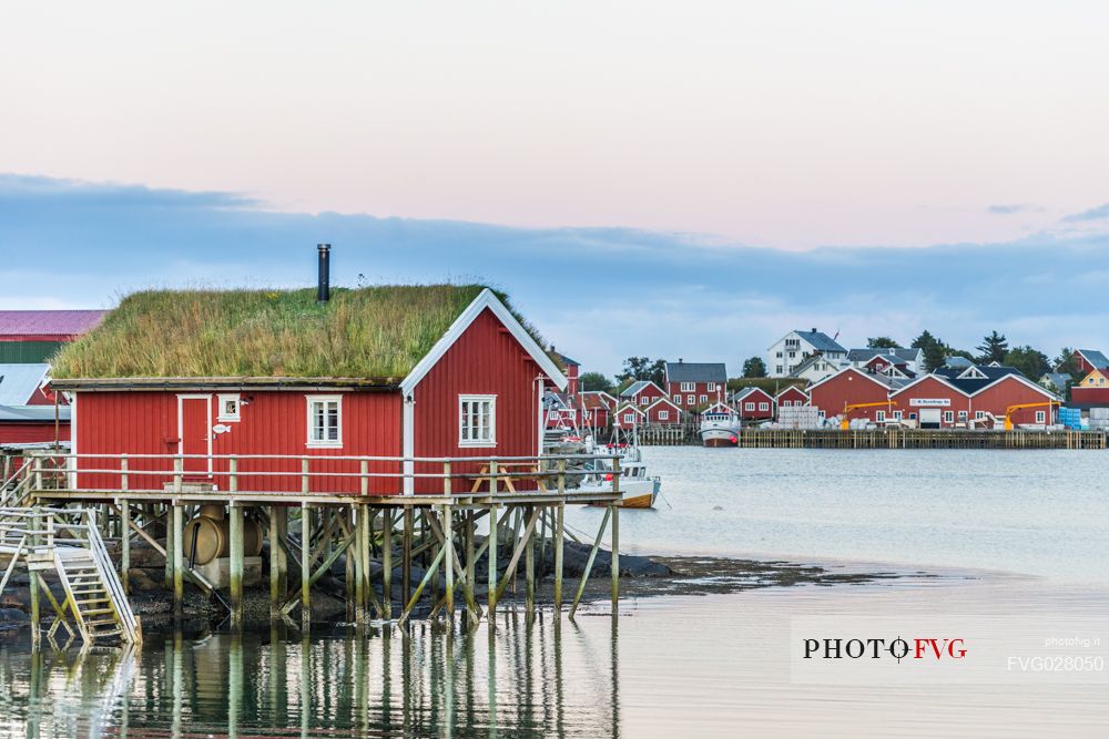 Rorbu, the typical Norwegian fishing house, Lofoten Islands, Norway