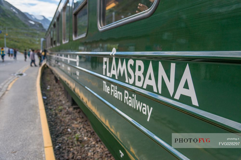 The famous Flmsbana train, Flam, Norway