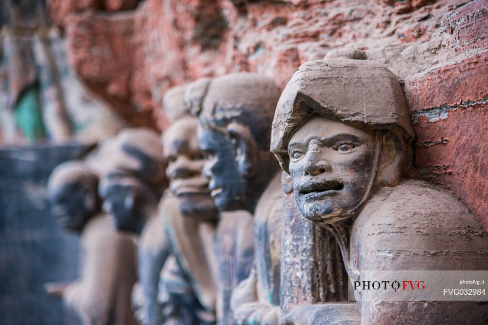 Dazu rock carvings area, Bei and Baoding Mountain in, Chongqing, China