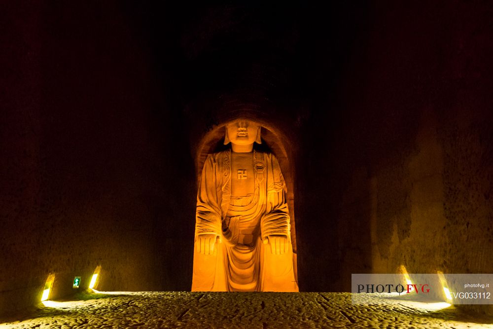 Statue in Leshan Giant Buddha Park, Sichuan, China