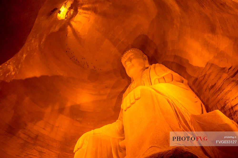 Statue in Leshan Giant Buddha Park, Sichuan, China