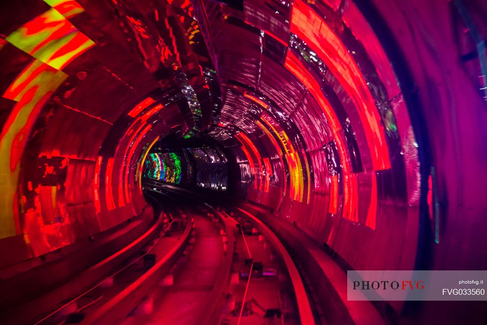 Subway tracks in Shanghai, China