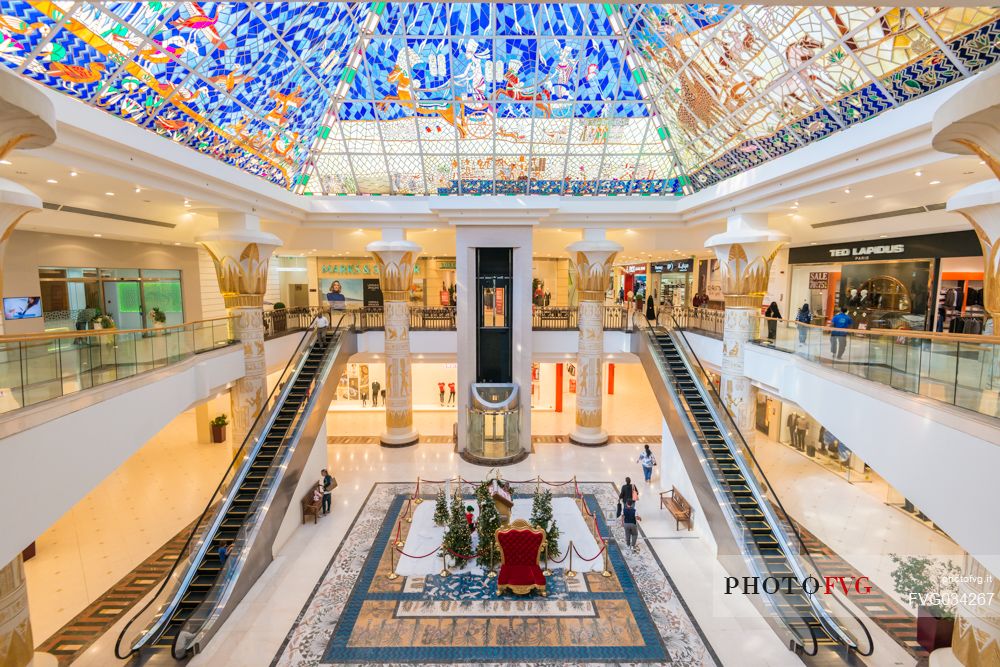 Interior of Wafi city Mall Shopping Centre, Dubai City, United Arab Emirates, Asia