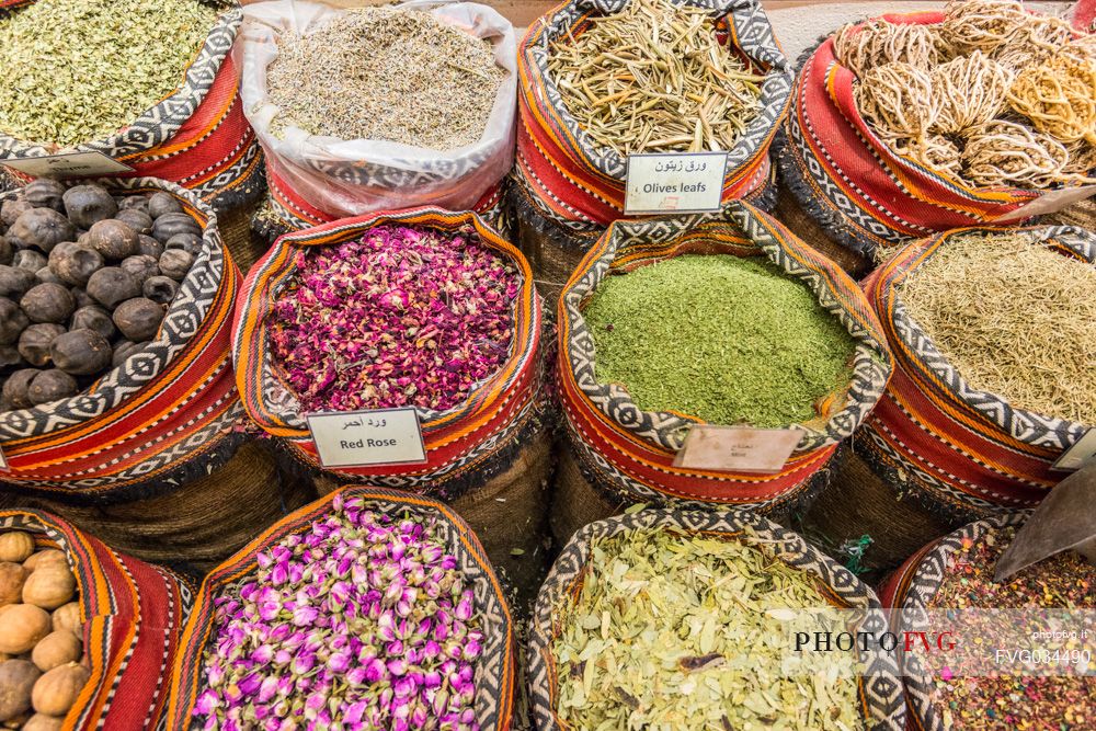 Spice souk at World Trade Center Mall, Emirate of Abu Dhabi, United Arab Emirates, UAE