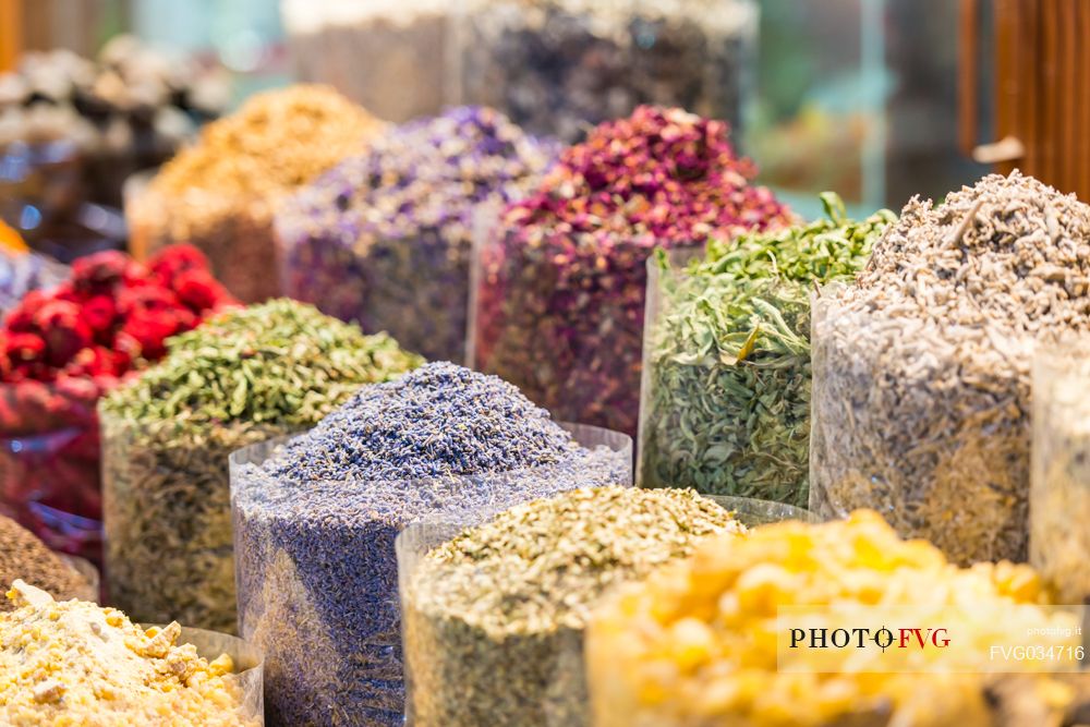 Dubai spice souk, Dubai city, United Arab Emirates, Asia