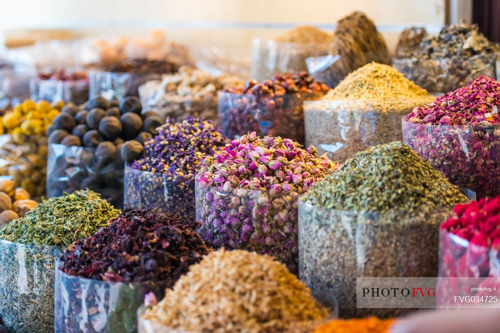 Dubai spice souk, Dubai city, United Arab Emirates, Asia