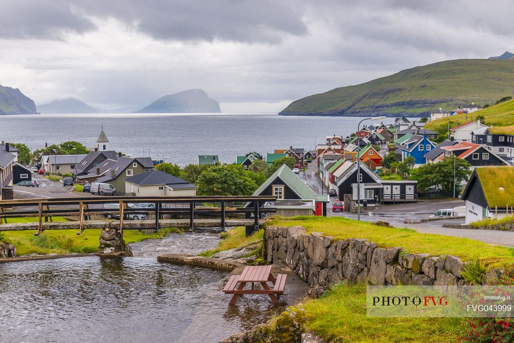 Kvivik village, Streymoy island, Faeroe islands, Denmark, Europe