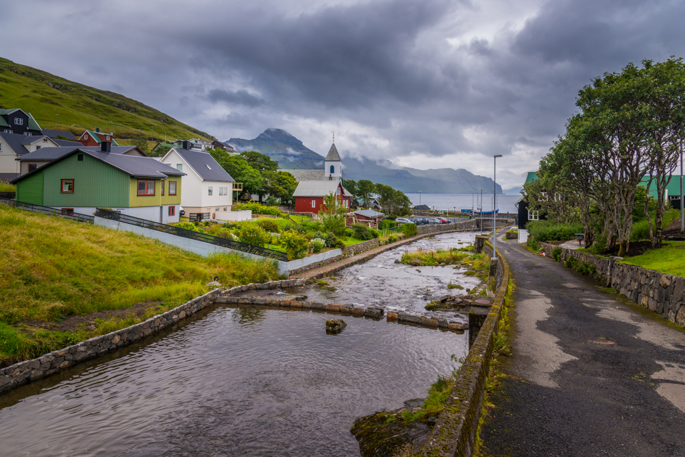 Kvivik village, Streymoy island, Faeroe islands, Denmark, Europe