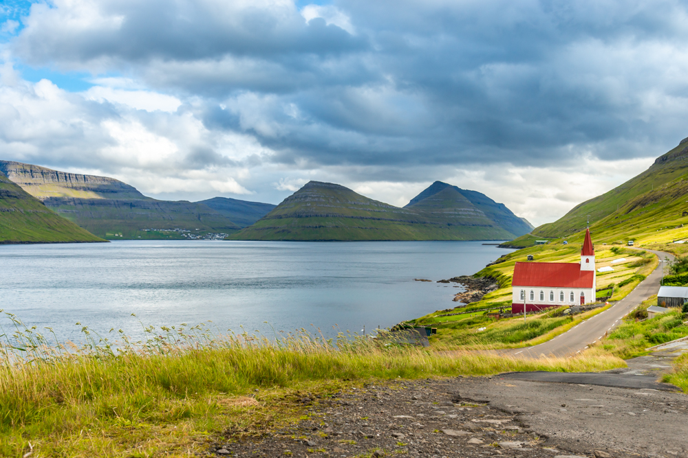 Hsar Church, Kalsoy Island, Faeroe Islands, Denmark, Europe