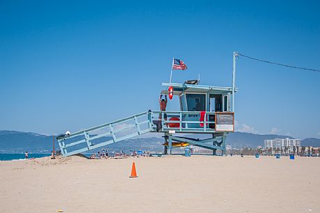 Lifeguard tower at Venice Beach