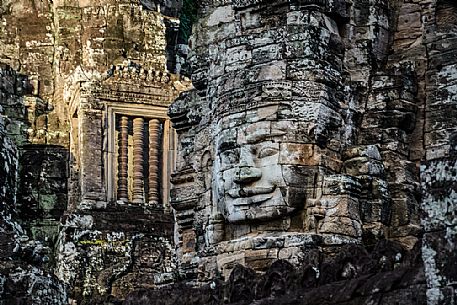 The faces of Bayon Temple