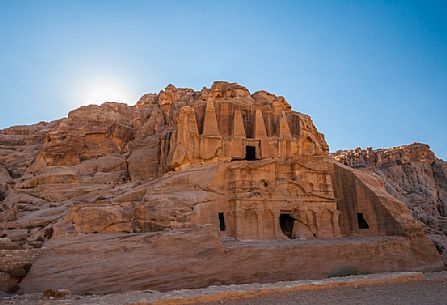 The ancient city of Petra at sunrise, Jordan