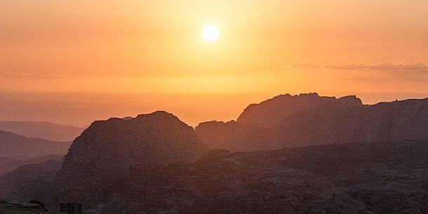 Petra at sunset, Jordan