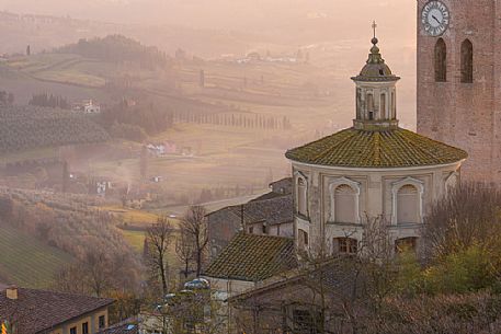 Tower of Matilde or Torre Matilde at sunset, San Miniato, Tuscany, Italy Tower of Matilde or Torre Matilde at sunset, San Miniato, Tuscany, Italy