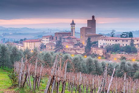 View of VInci, the birthplace of Leonardo da Vinci, Firenze, Tuscany, Italy