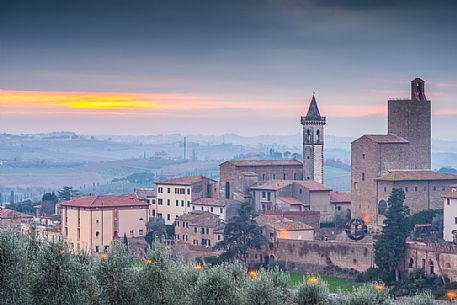 View of VInci, the birthplace of Leonardo da Vinci, Firenze, Tuscany, Italy