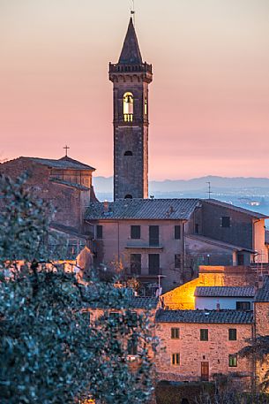 View of VInci, the birthplace of Leonardo da Vinci, Firenze, Tuscany, Italy