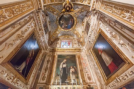 Benedectine Abbey of Monte Oliveto Maggiore, Crete Senesi, Orcia valley, Tuscany, Italy