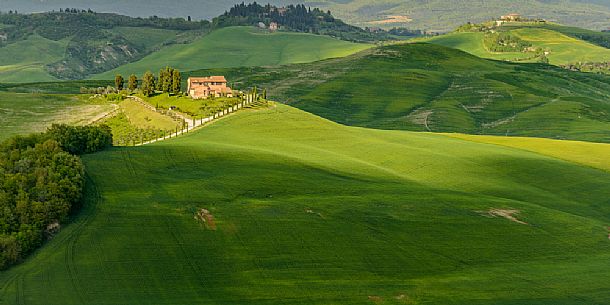 Spring in the Crete Senesi, Orcia valley, Tuscany, Italy Spring in the Crete Senesi, Orcia valley, Tuscany, Italy
