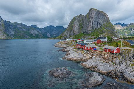 Rorbu, the typical Norwegian fishing houses, Lofoten Islands, Norway Rorbu, the typical Norwegian fishing houses, Lofoten Islands, Norway