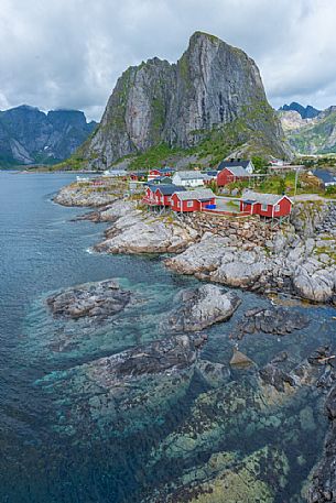Rorbu, the typical Norwegian fishing houses, Lofoten Islands, Norway