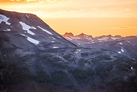 Sunset at Dalsnibba mountain, Geiranger, Norway