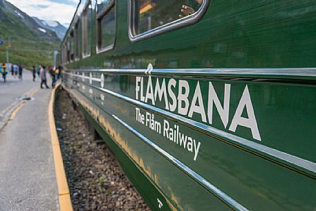 The famous Flmsbana train, Flam, Norway
