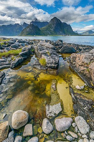 Vareid beach, Lofoten Islands, Norway