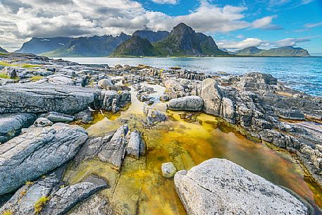 Vareid beach, Lofoten Islands, Norway