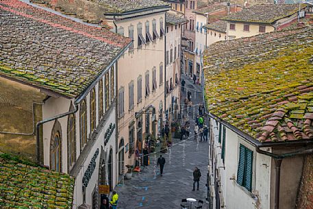 San Miniato village during truffle exhibition, Tuscany, Italy San Miniato village during truffle exhibition, Tuscany, Italy