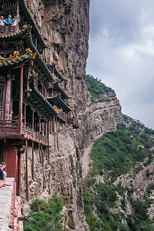 Ancient hanging temple near Datong, Heng Shan mount, Shanxi, China