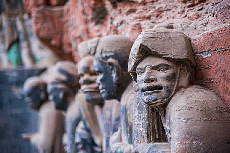 Dazu rock carvings area, Bei and Baoding Mountain in, Chongqing, China