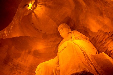 Statue in Leshan Giant Buddha Park, Sichuan, China