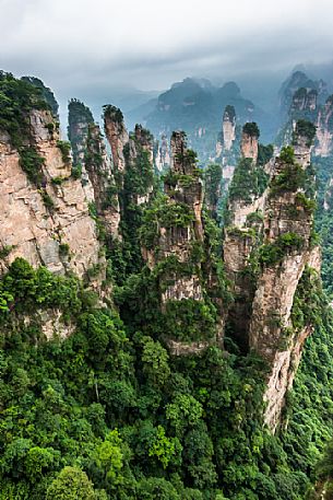 Hallelujah mountains or Avatar mountains in the Zhangjiajie National Forest Park, Hunan, China Hallelujah mountains or Avatar mountains in the Zhangjiajie National Forest Park, Hunan, China