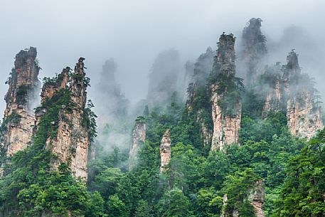 Natural landscape of Zhangjiajie National Forest Park, Hunan, China