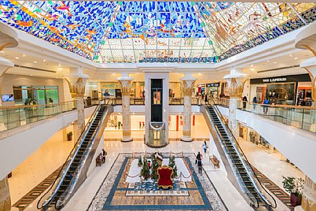 Interior of Wafi city Mall Shopping Centre, Dubai City, United Arab Emirates, Asia Interior of Wafi city Mall Shopping Centre, Dubai City, United Arab Emirates, Asia