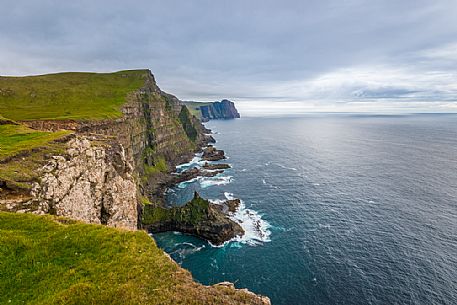 Skuvanes scenic viewpoint, Eggjarnar, Suðuroy Island, Faeroe Islands, Denmark Skuvanes scenic viewpoint, Eggjarnar, Suðuroy Island, Faeroe Islands, Denmark