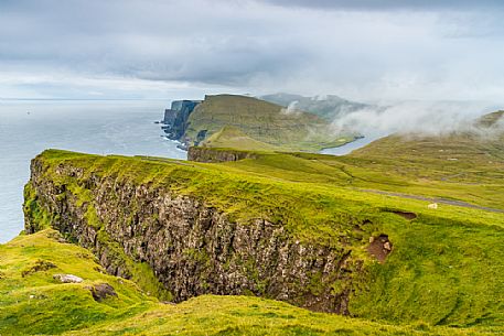 Beinisvr scenic viewpoint, Sumba, Suouroy island, Faeroe islands, Denmark, Europe