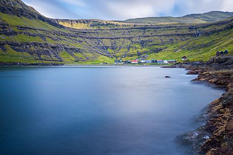 The tradionali village of Tjørnuvík, Streymoy island, Faeroe islands, Denmark, Europe The tradionali village of Tjørnuvík, Streymoy island, Faeroe islands, Denmark, Europe