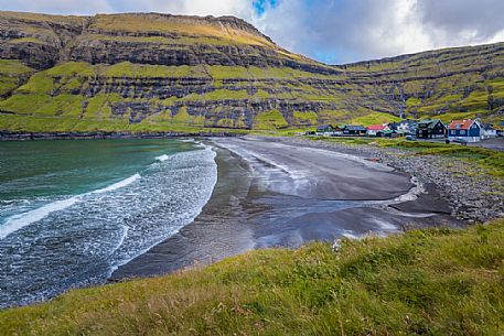 Tjørnuvík Village, Streymoy island, Faeroe islands, Denmark, Europe Tjørnuvík Village, Streymoy island, Faeroe islands, Denmark, Europe