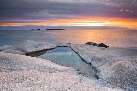 Punta Molentis at sunset