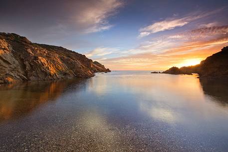 Cpo Malfatano at sunset (South west coast of Sardinia)